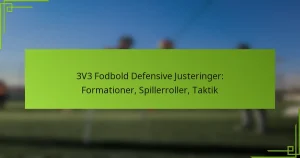 3V3 Fodbold Defensive Justeringer: Formationer, Spillerroller, Taktik